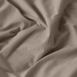 Flash Sale Housse de couette lin et coton lavé Songe taupe Housses De Couette