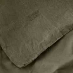 Discount Housse de couette lin et coton lavé Songe bocage Housses De Couette