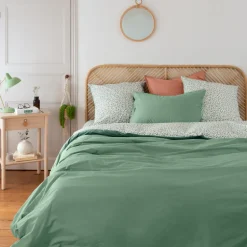 Cheap Housse de couette percale de coton Neo thym végétal Housses De Couette