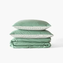 Cheap Housse de couette percale de coton Neo thym végétal Housses De Couette