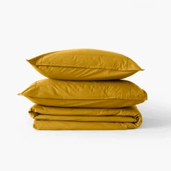 Sale Housse de couette percale de coton Neo curry Housses De Couette