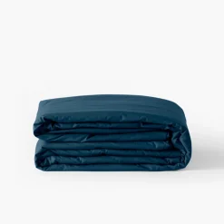 Discount Housse de couette percale de coton Neo bleu prusse Housses De Couette