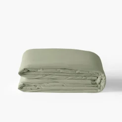 Online Housse de couette pur coton lavé biologique Souffle sauge Housses De Couette