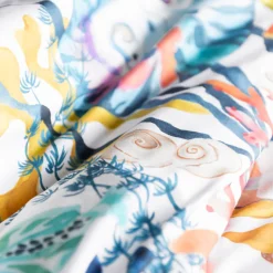 Hot Housse de couette réversible percale de coton Récif Housses De Couette