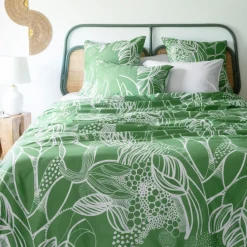 Best Sale Housse de couette réversible percale de coton bio Canopée Housses De Couette