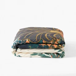 Discount Housse de couette réversible percale de coton Papyrus Housses De Couette