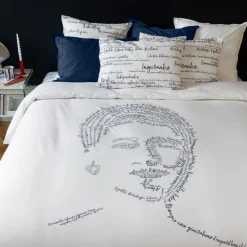 Best Housse de couette réversible percale de coton Simones Housses De Couette