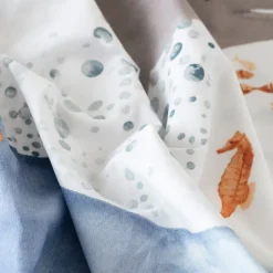 Hot Housse de couette réversible pur coton Océanos Enfant Housses De Couette