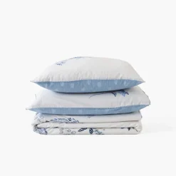 Cheap Housse de couette réversible lin et coton lavé Madeleine Housses De Couette