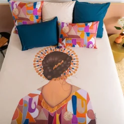 Fashion Housse de couette réversible percale de coton Rosangela Housses De Couette