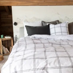 New Housse de couette réversible percale de coton Grizzli Housses De Couette