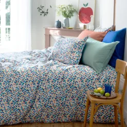 Clearance Housse de couette réversible pur coton Mijas floral Housses De Couette