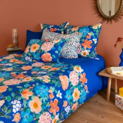 Clearance Housse de couette réversible pur coton Mijas floral Housses De Couette