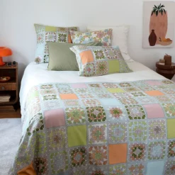 New Housse de couette réversible pur coton Méli-Mélo Housses De Couette