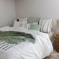 Discount Housse de couette réversible percale de coton lavée biologique Monarbre Housses De Couette