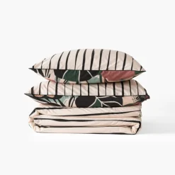 Flash Sale Housse de couette réversible percale de coton bio Gisèle Housses De Couette