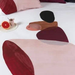 Store Housse de couette réversible percale de coton Callipyge abstrait Housses De Couette