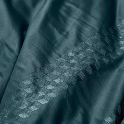 Shop Housse de couette satin de coton Cubes II vert cèdre Housses De Couette