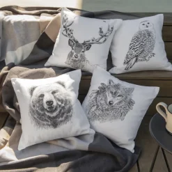 Hot Housse de coussin coton Grizzli Homme Housses De Coussin|Coffrets Cadeaux