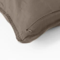 Store Housse de coussin lin lavé Songe taupe Housses De Coussin