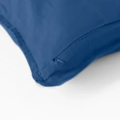 Discount Housse de coussin lin lavé Songe bleu de chine Housses De Coussin