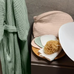 Flash Sale Lot de 2 gants de toilette coton biologique Naturelle Femme Coffrets Cadeaux|Accessoires Beauté