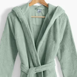 Discount Peignoir ado fille coton moelleux Julia eucalyptus Enfant Peignoirs 10 Ans - 16 Ans