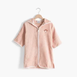 Online Peignoir bébé coton bio à capuche zippé Illumine vieux rose Enfant Peignoirs 12 Mois - 10 Ans