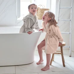 Shop Peignoir bébé coton biologique à capuche Devine lin Enfant Peignoirs 12 Mois - 10 Ans