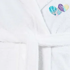 Flash Sale Peignoir enfant coton à capuche Calliopé blanc Enfant Peignoirs 12 Mois - 10 Ans