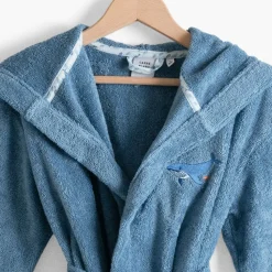 Store Peignoir enfant coton à capuche Océanos Indigo Enfant Peignoirs 12 Mois - 10 Ans