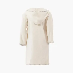 Best Sale Peignoir enfant coton biologique cache-coeur à capuche Raphia ivoire Enfant Peignoirs 12 Mois - 10 Ans