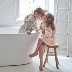 Online Peignoir enfant coton biologique à capuche Devine blush Enfant Peignoirs 12 Mois - 10 Ans