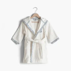 Clearance Peignoir enfant coton bio à capuche Dandine ivoire Enfant Peignoirs 12 Mois - 10 Ans