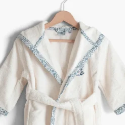 Clearance Peignoir enfant coton bio à capuche Dandine ivoire Enfant Peignoirs 12 Mois - 10 Ans