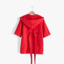 Outlet Peignoir enfant coton bio Mes rêves rouge tendre Enfant Peignoirs 12 Mois - 10 Ans