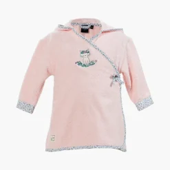 Fashion Peignoir enfant coton biologique cache cœur à capuche brodé Câline dragée Enfant Peignoirs 12 Mois - 10 Ans