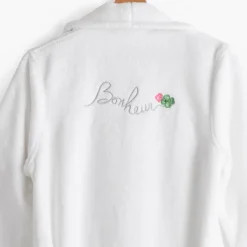 Clearance Peignoir femme bouclette de coton col châle Eloges Femme Peignoirs Femme