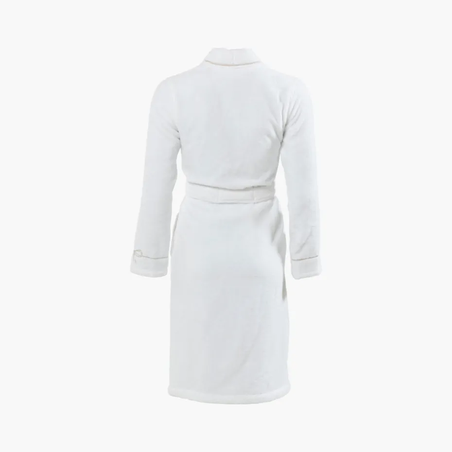 Online Peignoir femme coton col kimono Pampa II blanc Femme Peignoirs Femme