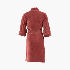 Hot Peignoir femme coton col kimono Calathéa terracotta Femme Peignoirs Femme