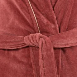 Hot Peignoir femme coton col kimono Calathéa terracotta Femme Peignoirs Femme