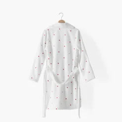 Fashion Peignoir femme coton col châle Adore blanc Femme Coffrets Cadeaux|Peignoirs Femme