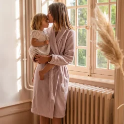 Clearance Peignoir femme coton moelleux Ella poudre Femme Coffrets Cadeaux|Peignoirs Femme