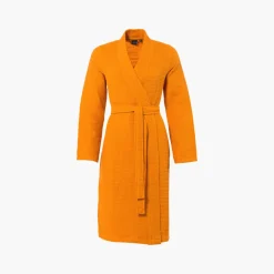 Cheap Peignoir femme coton nid d'abeille col kimono Artsy papaye Femme Peignoirs Femme