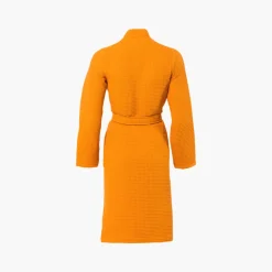 Cheap Peignoir femme coton nid d'abeille col kimono Artsy papaye Femme Peignoirs Femme