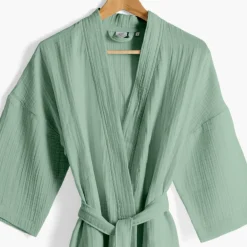Outlet Peignoir femme gaze de coton biologique Naturelle eucalyptus Femme Coffrets Cadeaux|Peignoirs Femme