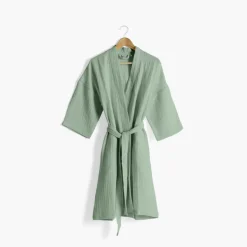 Outlet Peignoir femme gaze de coton biologique Naturelle eucalyptus Femme Coffrets Cadeaux|Peignoirs Femme