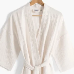 Cheap Peignoir femme gaze de coton biologique Naturelle naturel Femme Coffrets Cadeaux|Peignoirs Femme