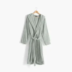 New Peignoir homme à capuche uni coton biologique Osmose lichen Homme Peignoirs Homme