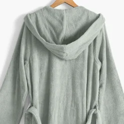 New Peignoir homme à capuche uni coton biologique Osmose lichen Homme Peignoirs Homme